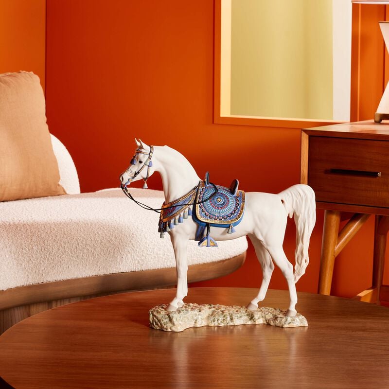 lladro arabian pure breed horse sculpture large white limited edition