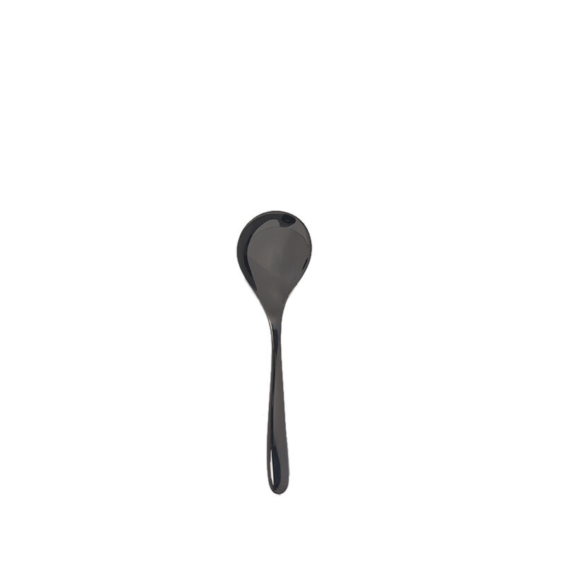 L' Ame De Cream Soup Spoon Black, large