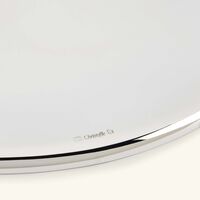 Vertigo Cover Round Silver Plated 25cm christofle vertigo cover round silver plated 25cm