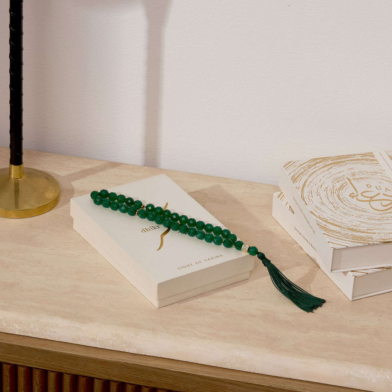 light of sakina misbaha green jade