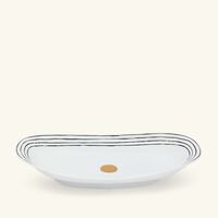 bernardaud aboro serving platter black 23cm