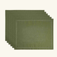 Feliz Placemat Green Set Of 6 catherine denoual feliz placemat green set of 6