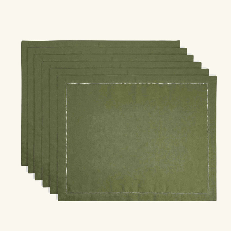 Feliz Placemat Green Set Of 6 catherine denoual feliz placemat green set of 6