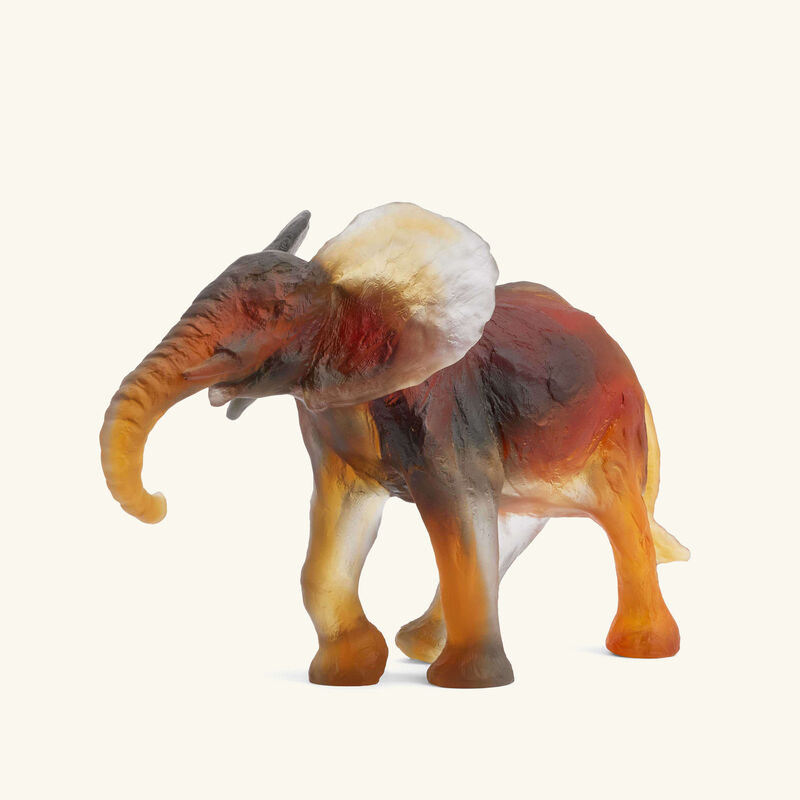 Elephant Savana Figurine Medium Brown daum elephant savana figurine medium brown