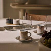 silsal tamrah dates spread top cup   saucer gold set of 2