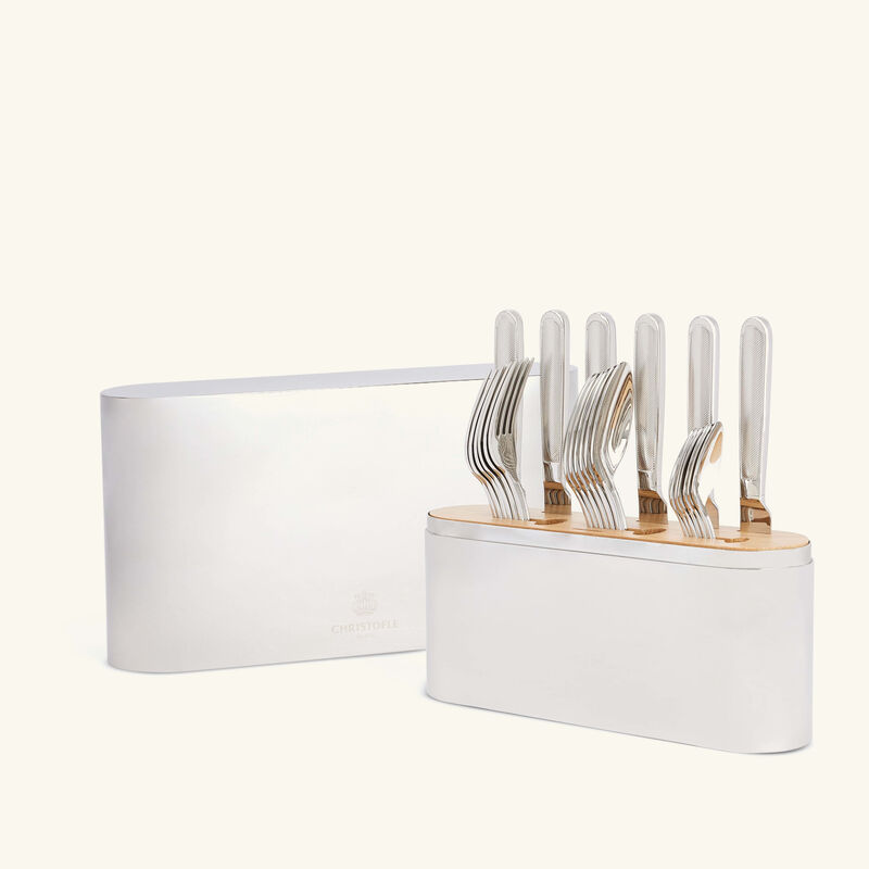 christofle concorde 24 piece set stainless steel