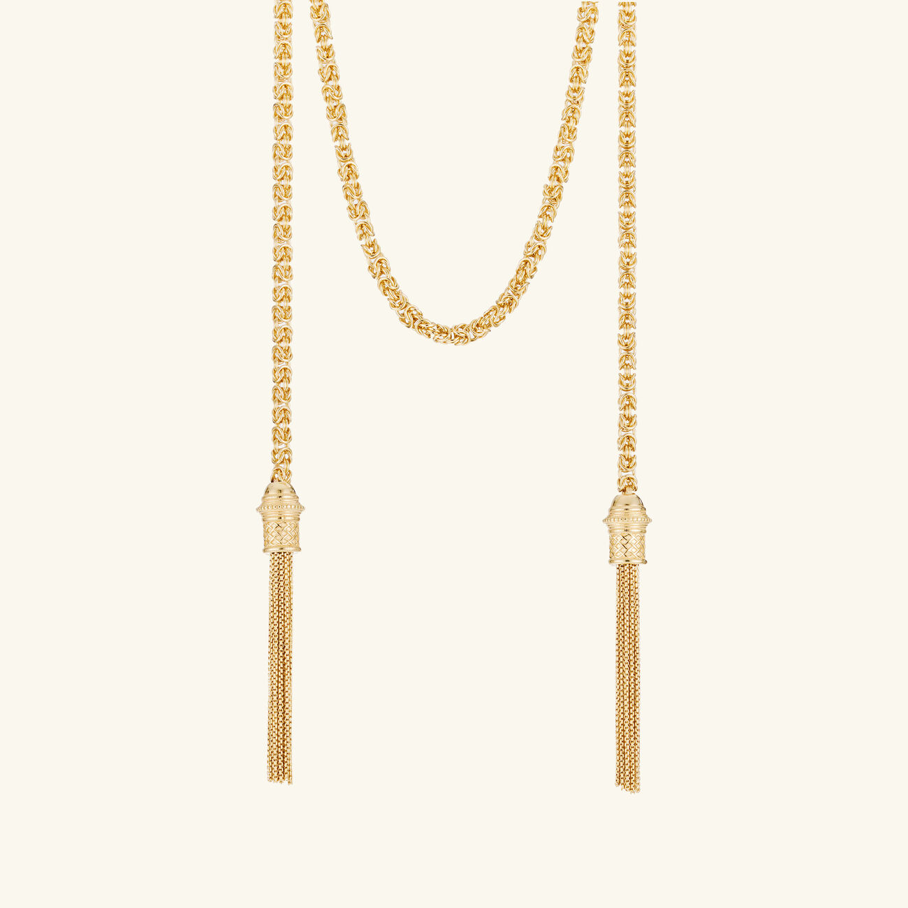 christofle pompon necklace chain gold