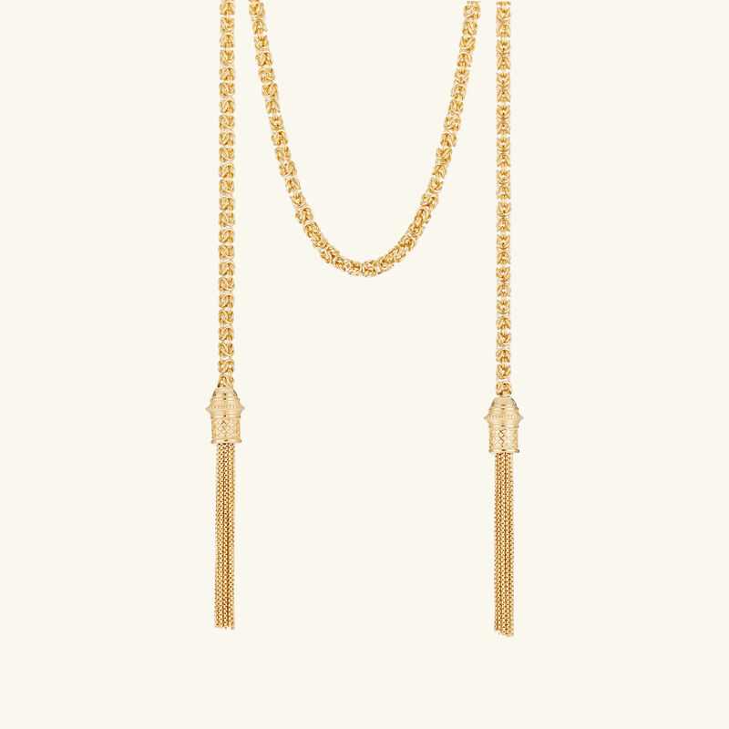 christofle pompon necklace chain gold