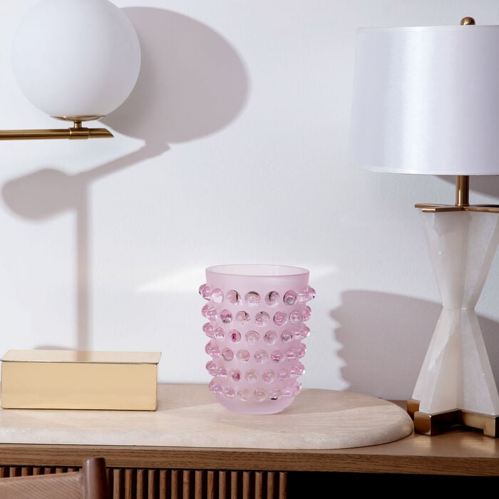 Mossi Vase Small Pink lalique mossi vase small pink