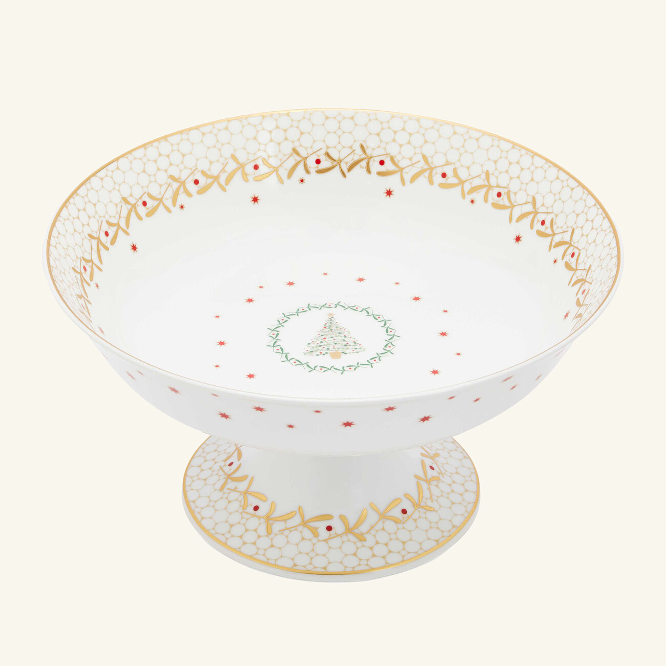 Noel Footed Cake Stand bernardaud noel footed cake stand