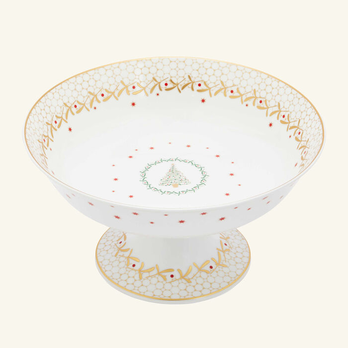 Noel Footed Cake Stand bernardaud noel footed cake stand