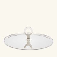 oh de christofle serving plate round stainless steel