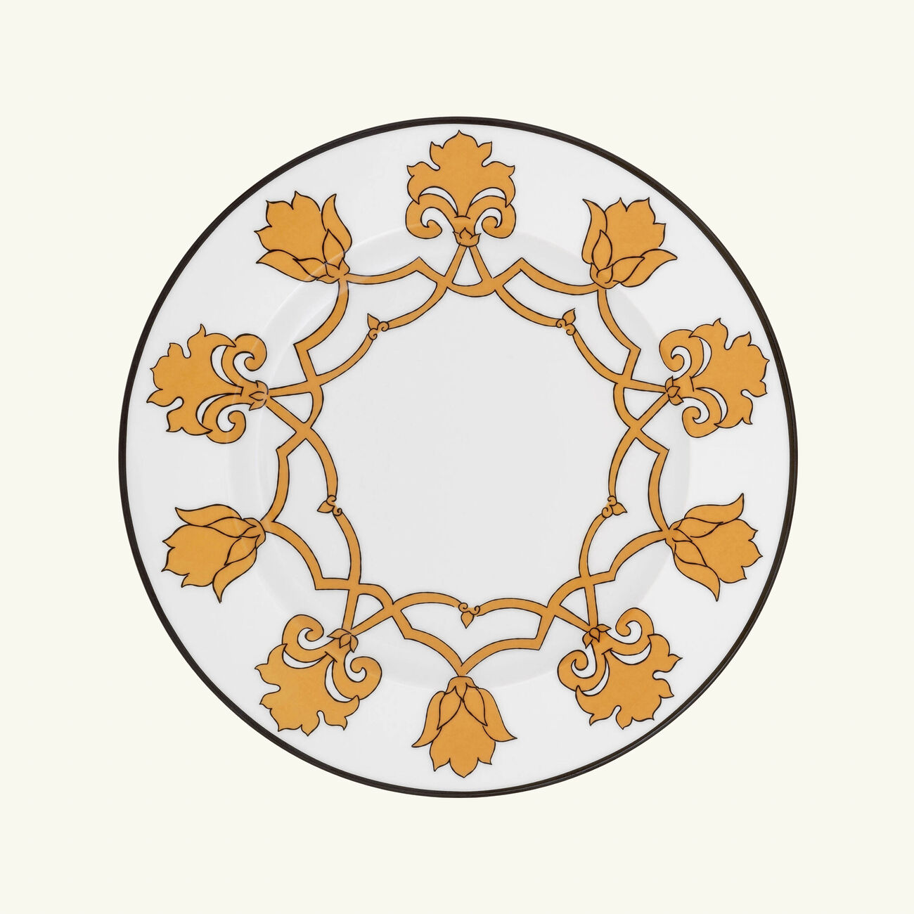 pinto paris jaipur dinner plate round orange 26cm