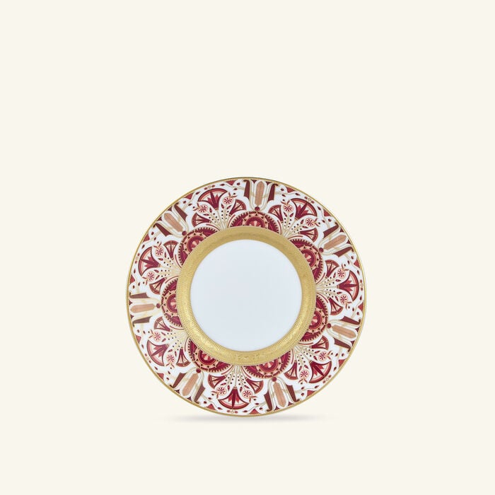 haviland reves du nil pourpre tea cup   saucer red