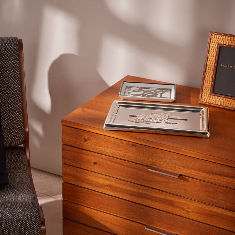 رالف لورين هوم صينية بيركن للحلى والمجوهرات مستطيلة صغيرة