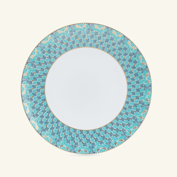 haviland portofino dinner plate round blue 28cm