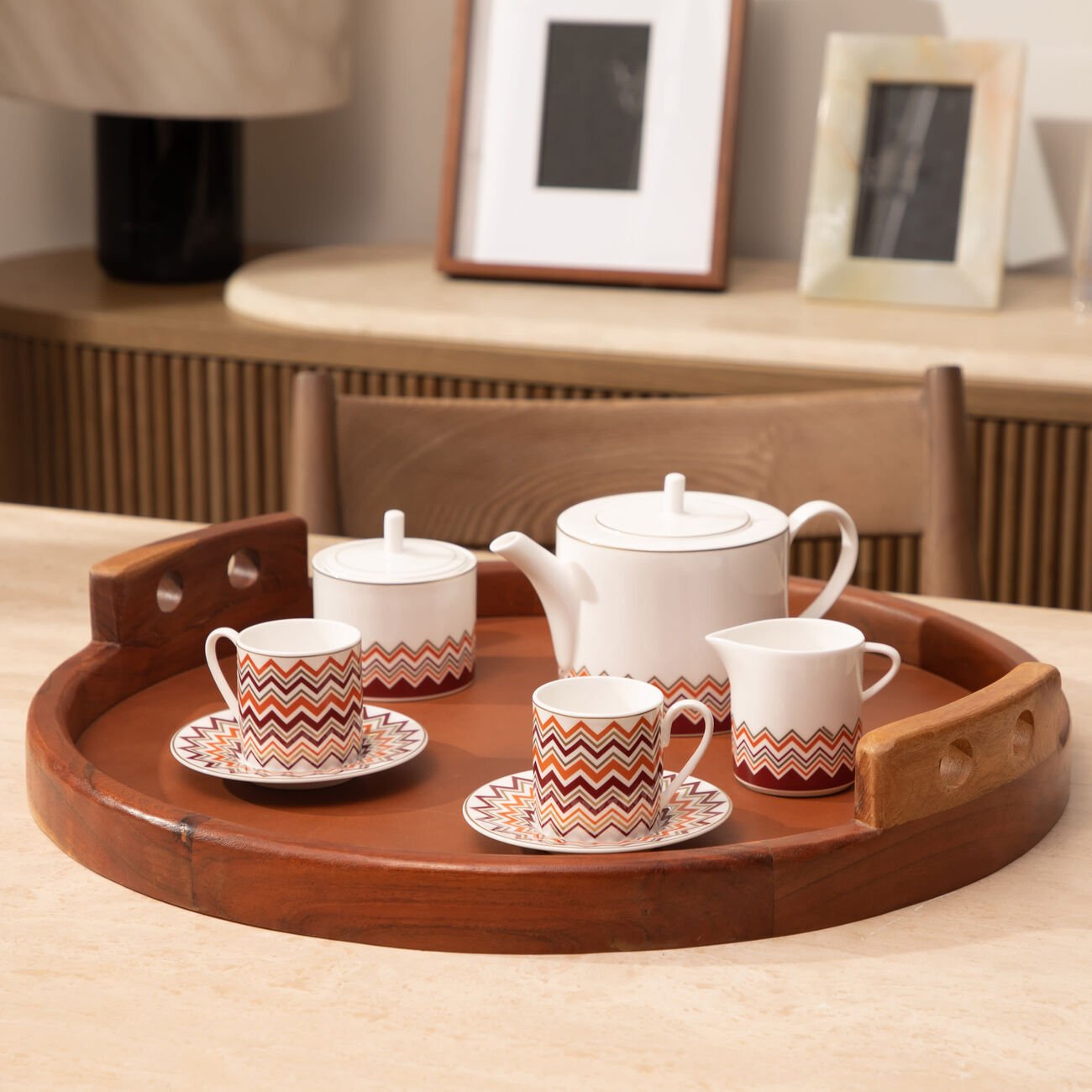 missoni home iconic coffee cup   saucer multicolor