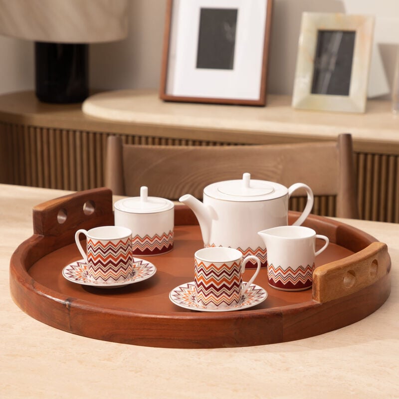 missoni home iconic coffee cup   saucer multicolor