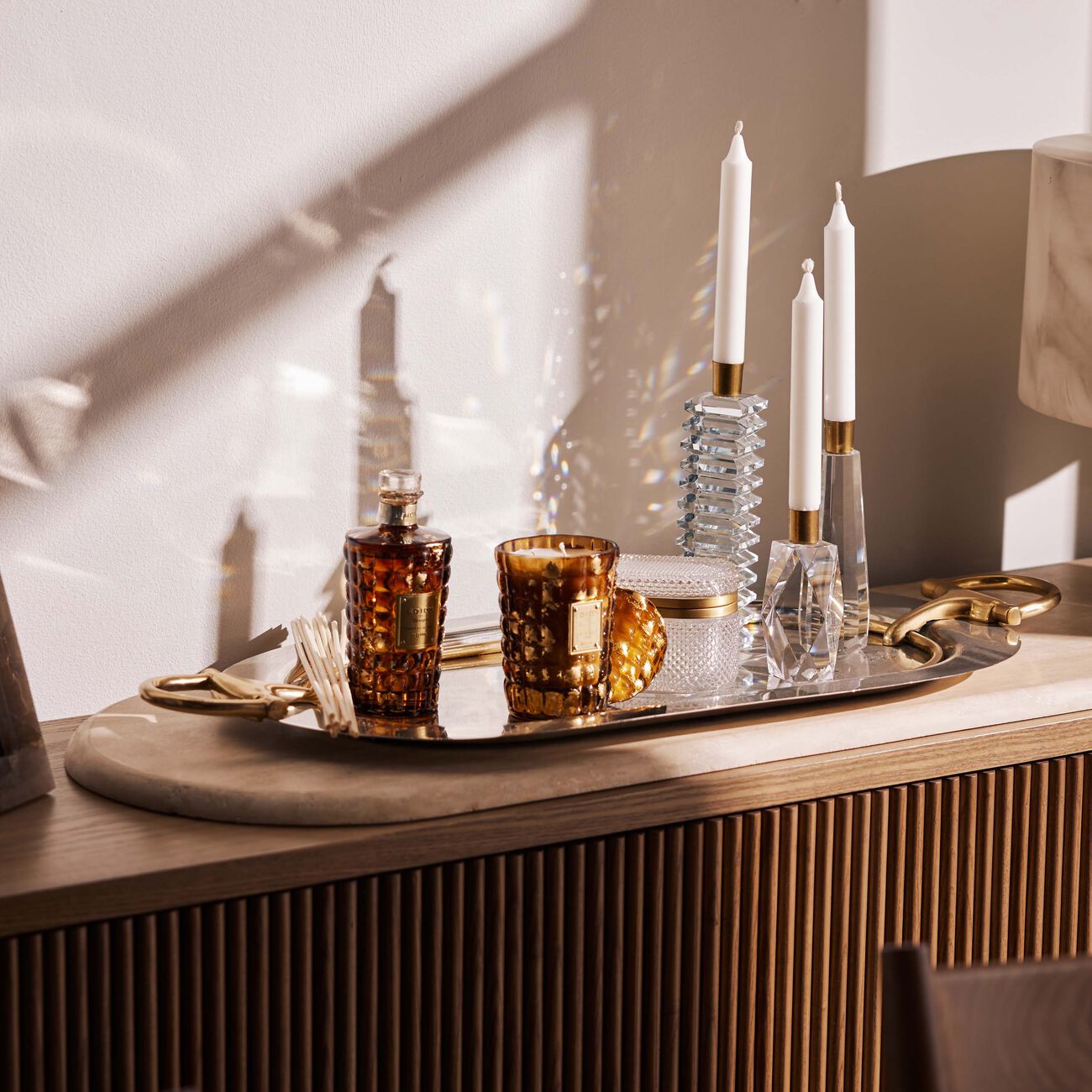 إديون شمعة وموزع عطر توباكو أمبر