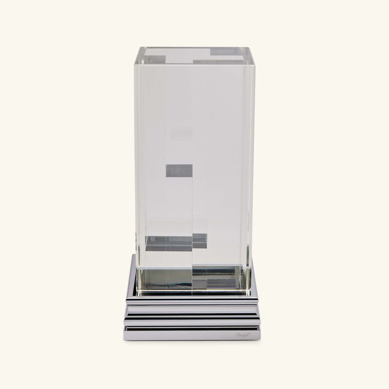christofle perspectives vase rectangular medium clear