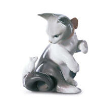 Cat And Mouse Figurine, small