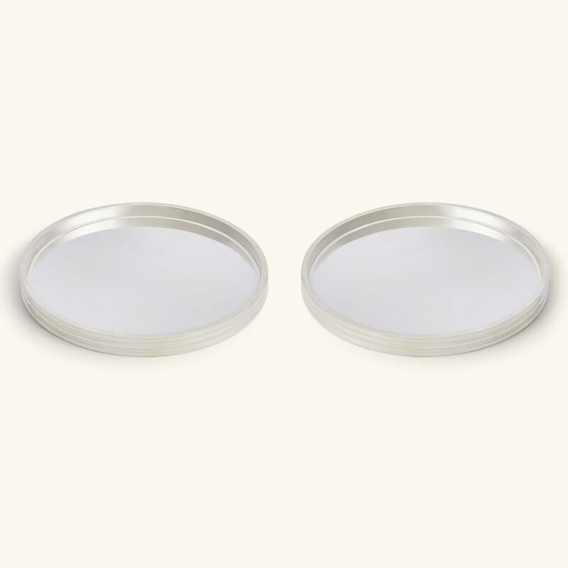 christofle k t coaster silver plated set of 2