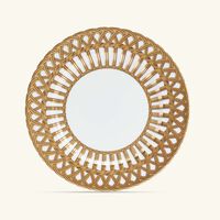 بينتو باريس طبق الطعام فانري ذهبي 26 سم