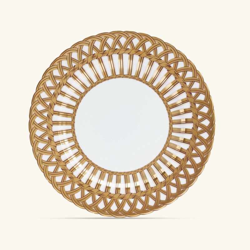 بينتو باريس طبق الطعام فانري ذهبي 26 سم