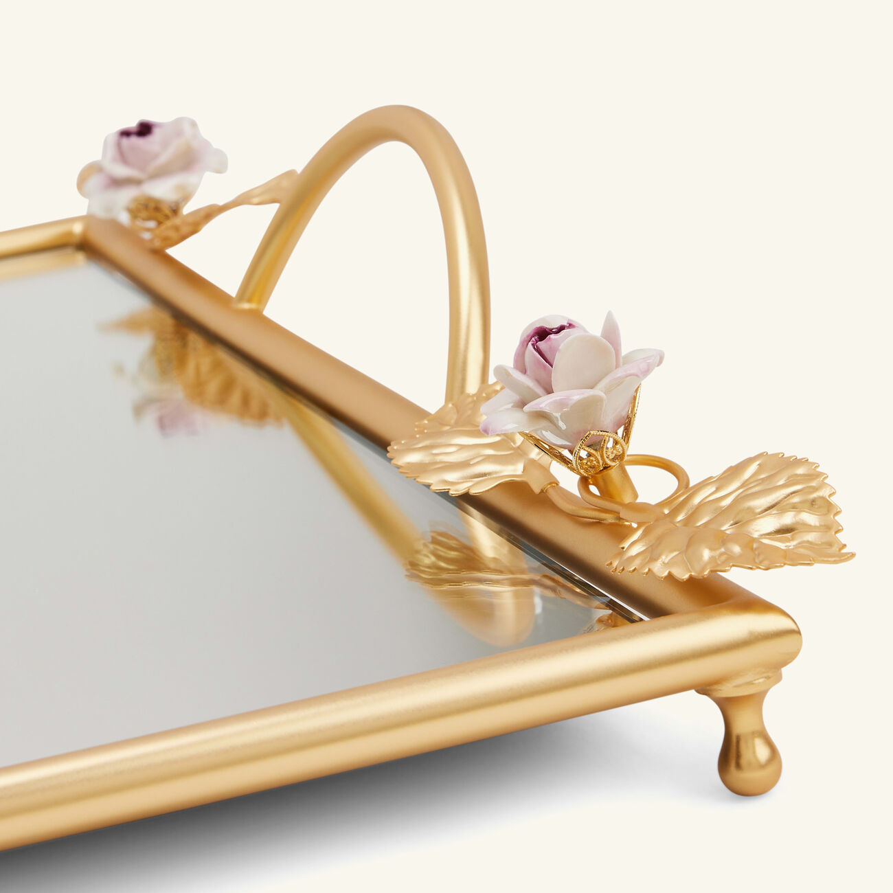villari marie antoinette tray rectangular extra large gold