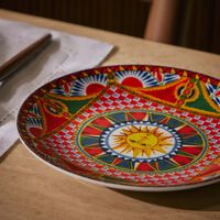 طقم كاريتو سان المؤلف من طبقين للحلويات بتصميم دائري 19 سم دولتشي أند غابانا كازا طقم كاريتو سان المؤلف من طبقين للحلويات بتصميم دائري 19 سم