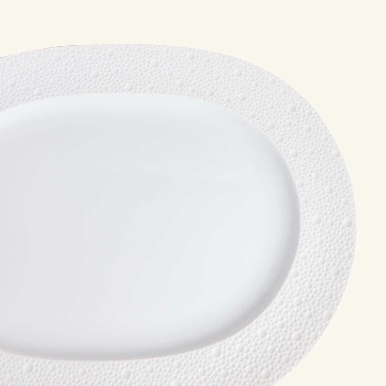 Ecume Serving Platter Oval White 35cm bernardaud ecume serving platter oval white 35cm