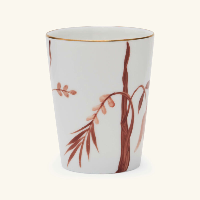 marie daage bouquet de vie drinking glass orange