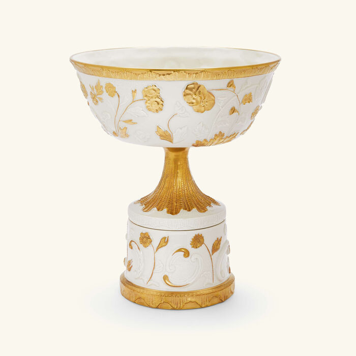 Taormina Footed Fruit Bowl White villari taormina footed fruit bowl white