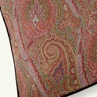 Arnica Embroidered Cushion Brown etro arnica embroidered cushion brown