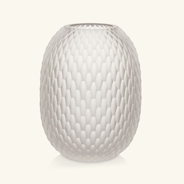 روكل مزهرية ميتامورفوسيس مستديرة متوسطة من الكريستال الشفاف