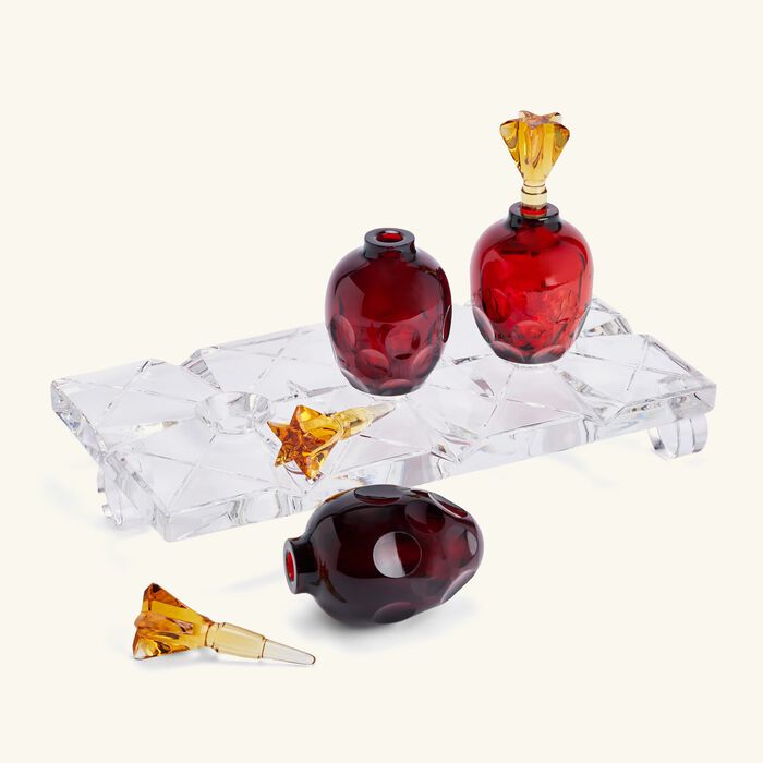 mario cioni   c perfume bottles suspended with tray
