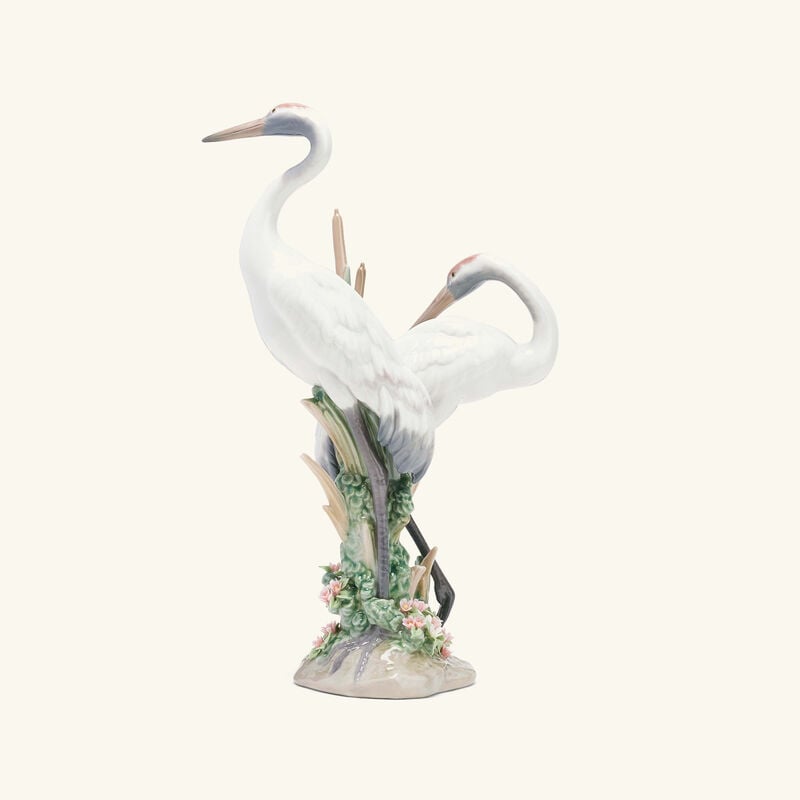 Courting Cranes Sculpture Medium White lladro courting cranes sculpture medium white