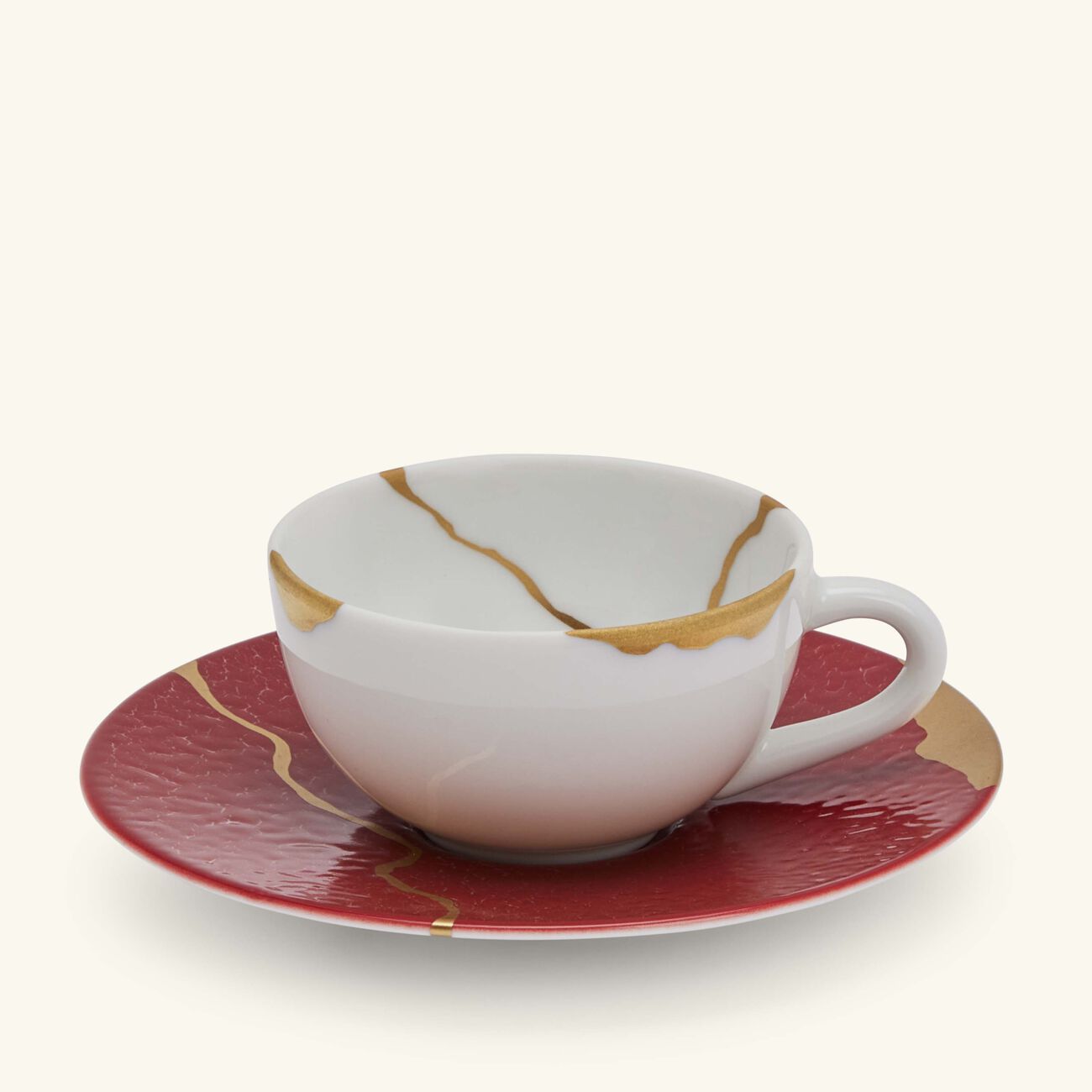 Kintsugi Coffee Cup & Saucer Red bernardaud kintsugi coffee cup saucer red