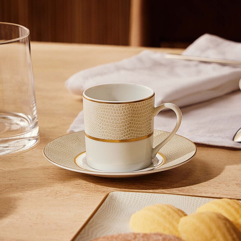 Sauvage Blanc Saucer Gold bernardaud sauvage blanc saucer gold