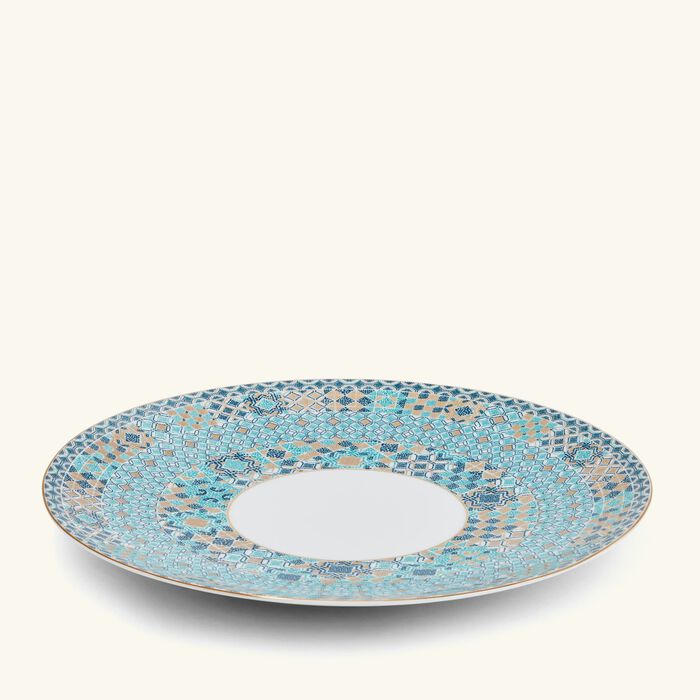 هافيلاند طبق الضيافة بورتوفينو دائري أزرق 32 سم