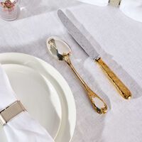 christofle marly dinner knife silver plated gold