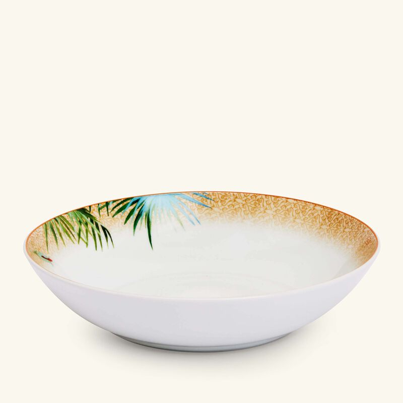 bernardaud tropiques soup plate round blue 19cm