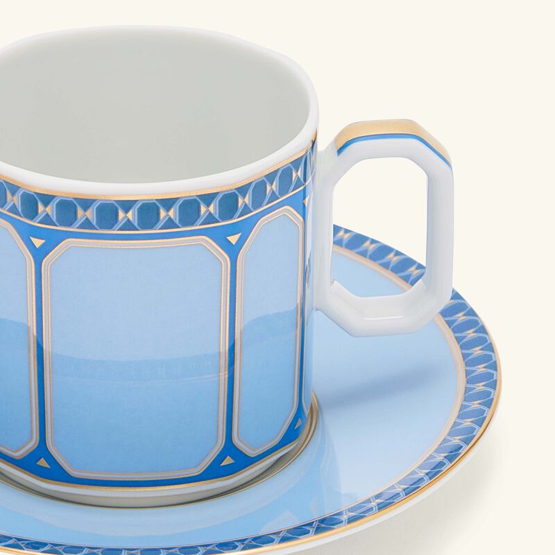 روزنتال فنجان القهوة سيغنوم فيرن مع صحنه أزرق