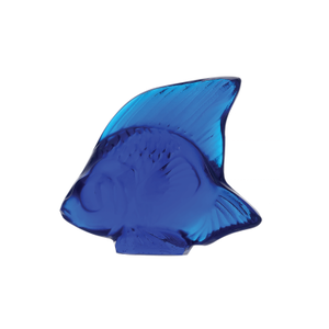 Ferrat Blue Fish Sculpture, medium