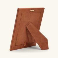 ralph lauren home bedford garrett leather frame brown 20x25 cm