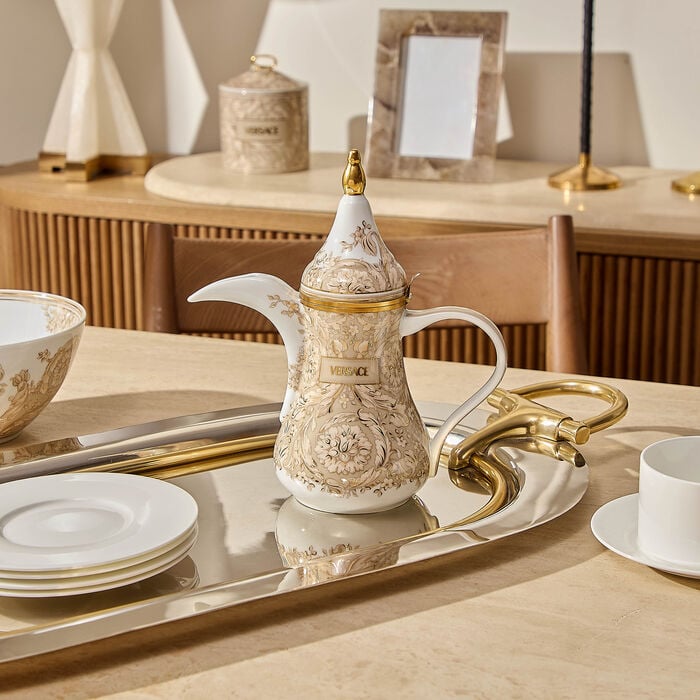 Barocco Coffee Pot Beige versace barocco coffee pot beige