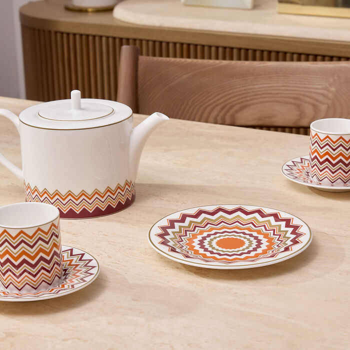 missoni home iconic bread   butter plate round 15 cm set of 2