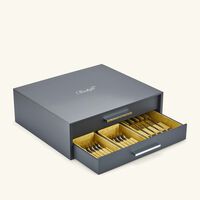 l ame de christofle flatware set 75 pieces stainless steel