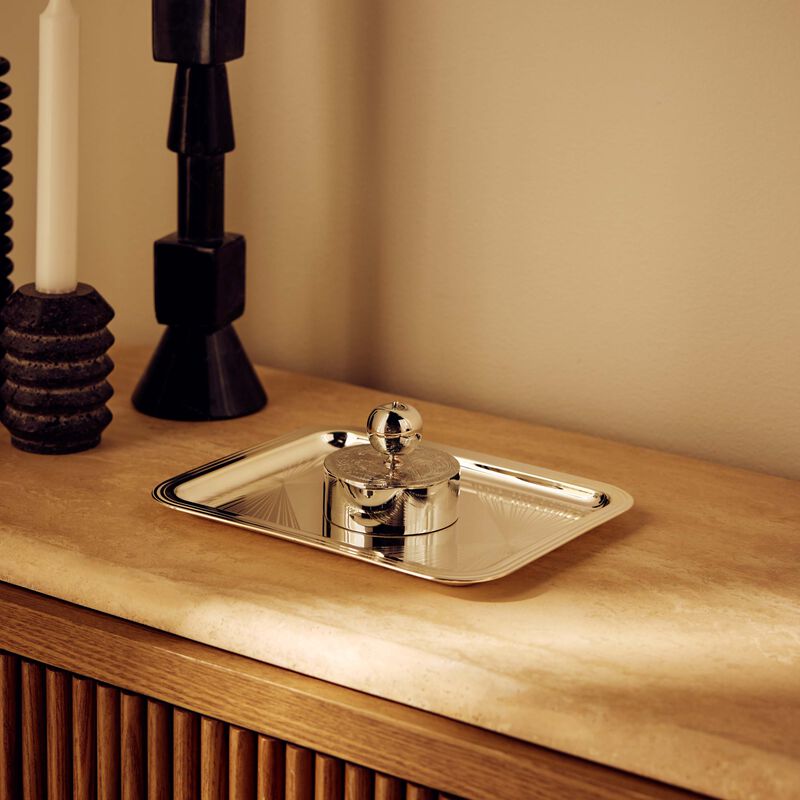 christofle jardin d eden paperweight silver plated