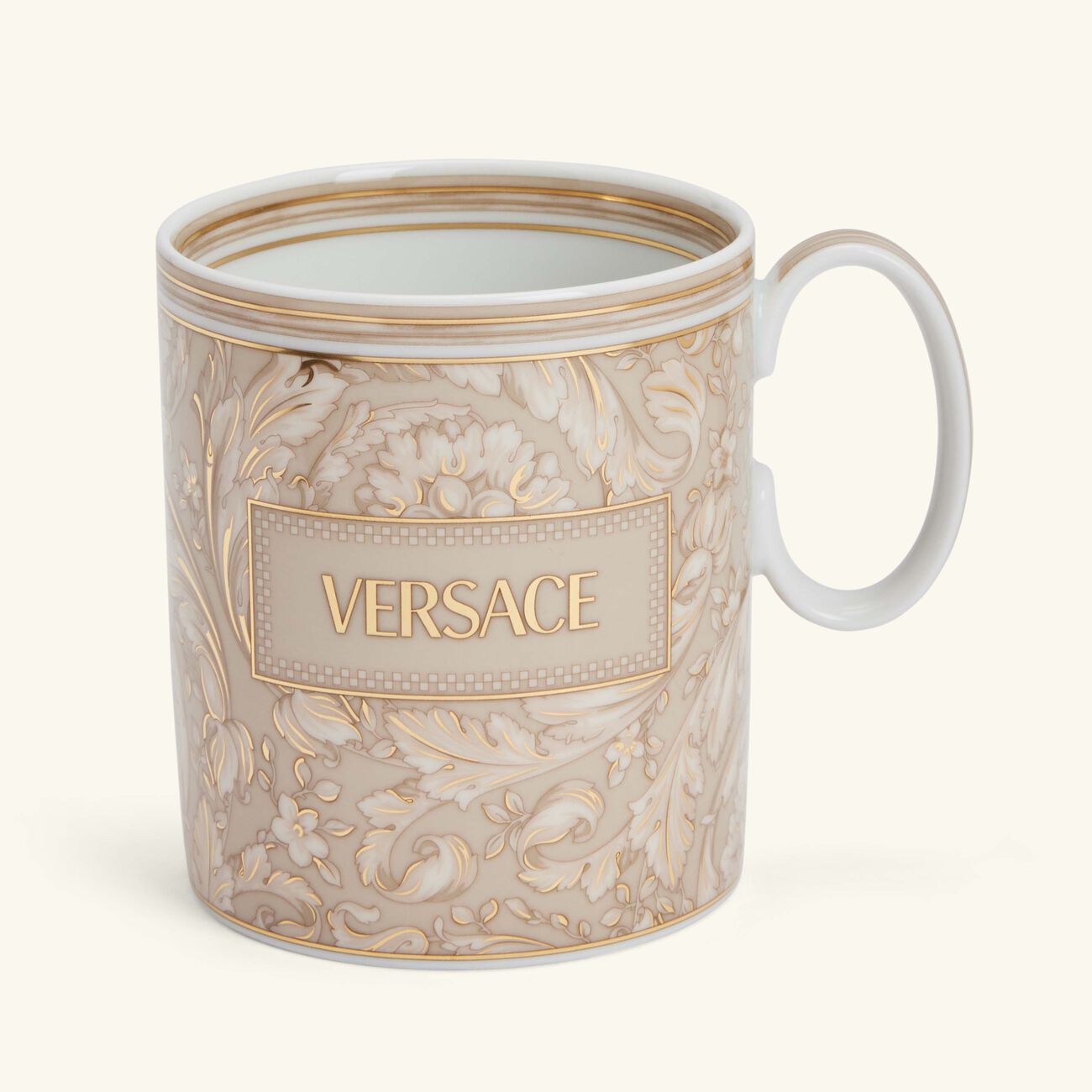 Barocco Beige Mug versace barocco beige mug